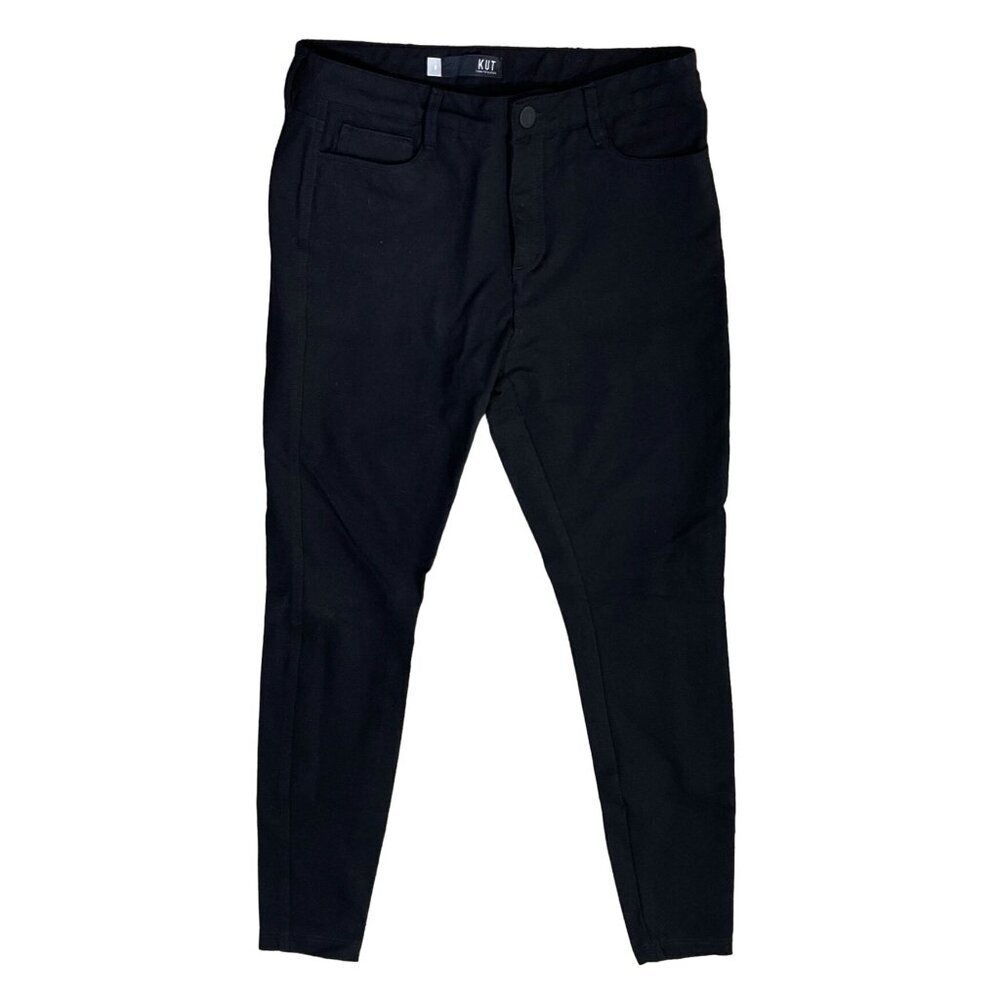 KUT Fab Ab Toothpick Skinny Jeans Black High Rise Size 8 Pants
